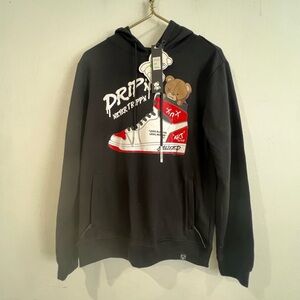 Civilized Hoodie "drippin Never Trippin" SIZE M COLOR BLACK NWT